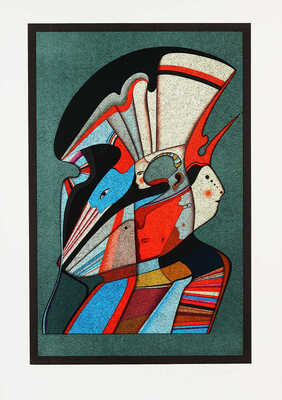 Шемякин Михаил Михайлович. Композиция на синем фоне 